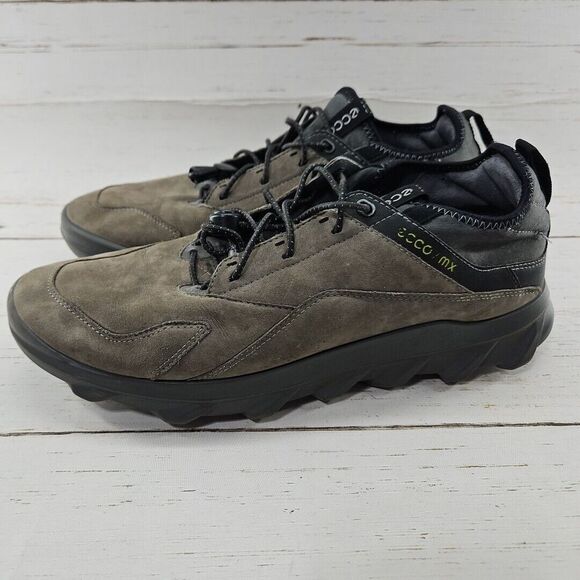 Ecco MX Low Mens Size EU 42 US 8-8.5 Gray Brown Nubuck Hiking Outdoor‎ Shoes - Picture 1 of 10
